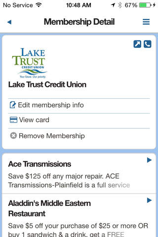 GO by Lake Trust Credit Union screenshot 2
