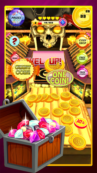 【免費遊戲App】Pirate King Golden Coin Dozer Machine : A real buried treasure in seven seas journey PRO-APP點子