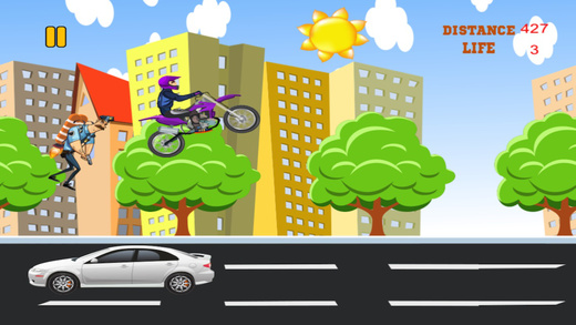 【免費遊戲App】Bike Vs Flying Cop - Motor-cycle Racing in Driving Highway PRO-APP點子