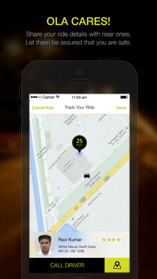 【免費旅遊App】Ola cabs - Book a taxi with one touch!-APP點子