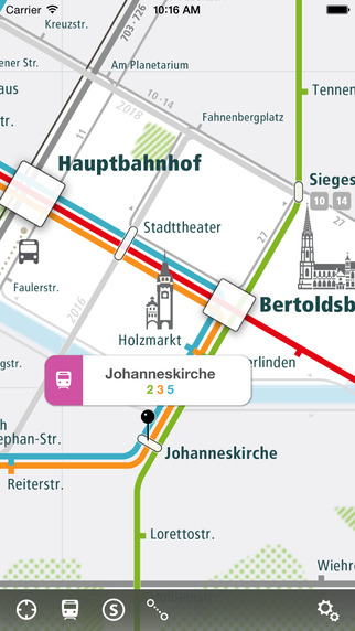 Freiburg Rail Map