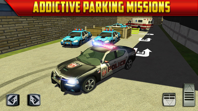 【免費遊戲App】Police Car Parking Simulator Game - Real Life Emergency Driving Test Sim Racing Games-APP點子