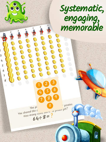 【免費教育App】Montessori MatheMAGICs: Dynamic Division - Educational Math Game for Kids - 2nd grade-APP點子