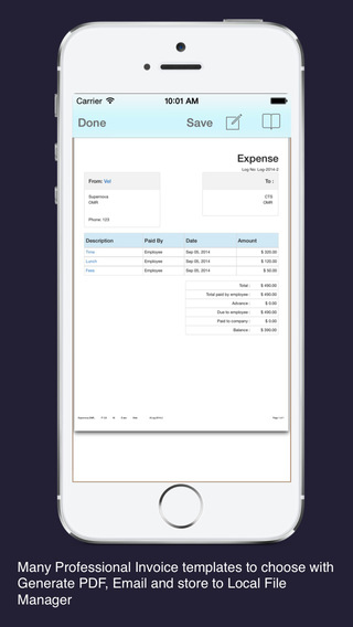 【免費商業App】Time Tracker Pro : Log time, business expenses, create and send pdf invoices-APP點子