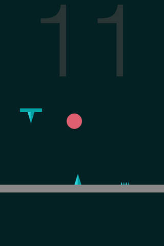 Bouncy O Free - Red peppy ball, Jolt & Rebound from surface, evade impinging on spikes & rods screenshot 2