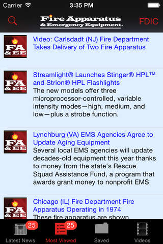 Fire Apparatus & Emergency Equipment News screenshot 2