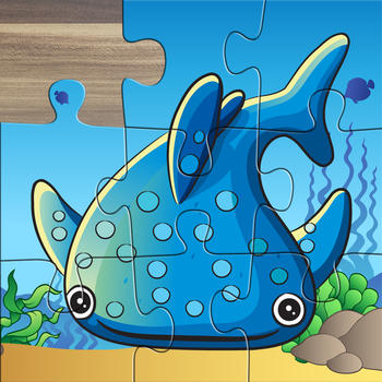 Kids Ocean Fish Jigsaw Puzzle - Fun and educational puzzles for preschool toddlers and kiddies LOGO-APP點子