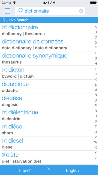 免費下載教育APP|Free French English Dictionary and Translator (Le Dictionnaire Français - Anglais) app開箱文|APP開箱王