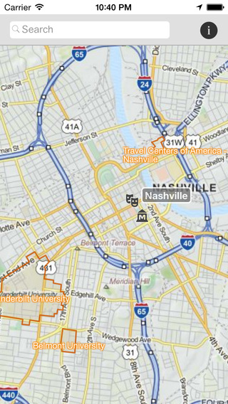 Nashville Tourist Map