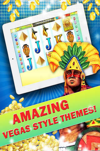 Aztec Gold Slots!! Online casino game machines! screenshot 2