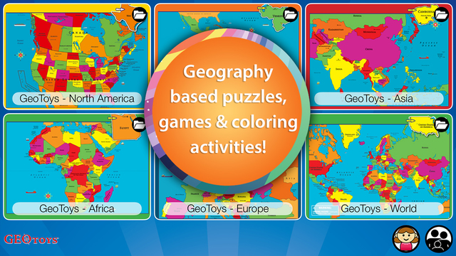 Geography Puzzles and Learning Games for Children by Geo Toys