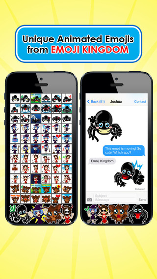 Emoji Kingdom 16 Free Spider Halloween Emoticon Animated for iOS 8