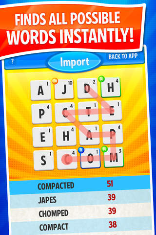 #1 Cheat for Ruzzle ~ find the best words with free auto game import! screenshot 2