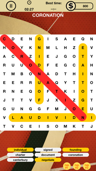 Word Search Look for the Words Puzzle Game