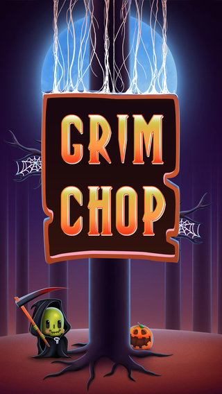 Grim Reeper Ghostly Wood Chop : Retro 8bit Arcade Game FREE