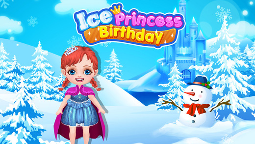 Ice Princess Birthday Makeover - Freeze Fever Girls Cake Party Salon Game