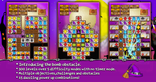 【免費遊戲App】Halloween Drops - Match three puzzle-APP點子
