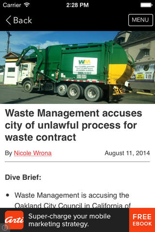 Waste Dive - waste & recycling news screenshot 2