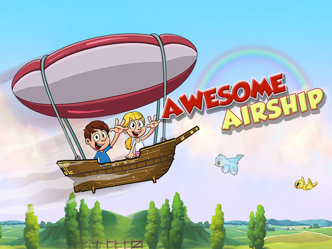 【免費遊戲App】Awesome Airship - Kids Flying On A Sky Blimp-APP點子