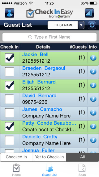 Check In Easy - Guest List Event Check-in Manager