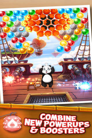 Bubble Shooter Saga - rescue the little panda screenshot 2