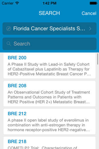 mySCRI Clinical Trial Review screenshot 3