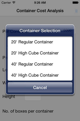 Container Cost Analysis screenshot 3