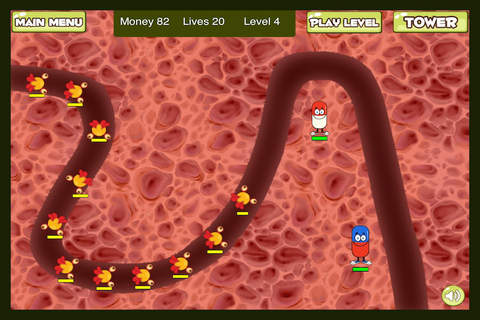 Attack on the Human Fortress Invasion of the Microbes Virus and Plague Defense Game HD FREE screenshot 2