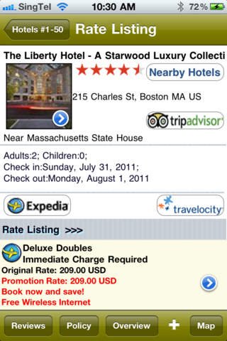 Boston Hotels screenshot 3