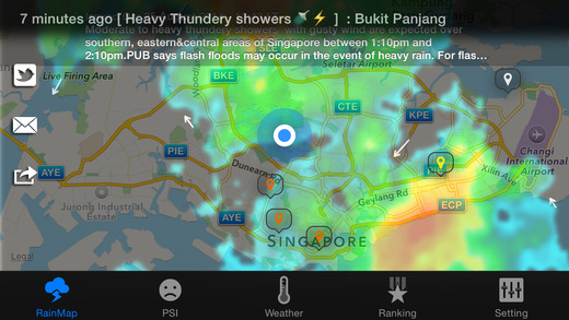 【免費天氣App】Singapore Rain Map-APP點子