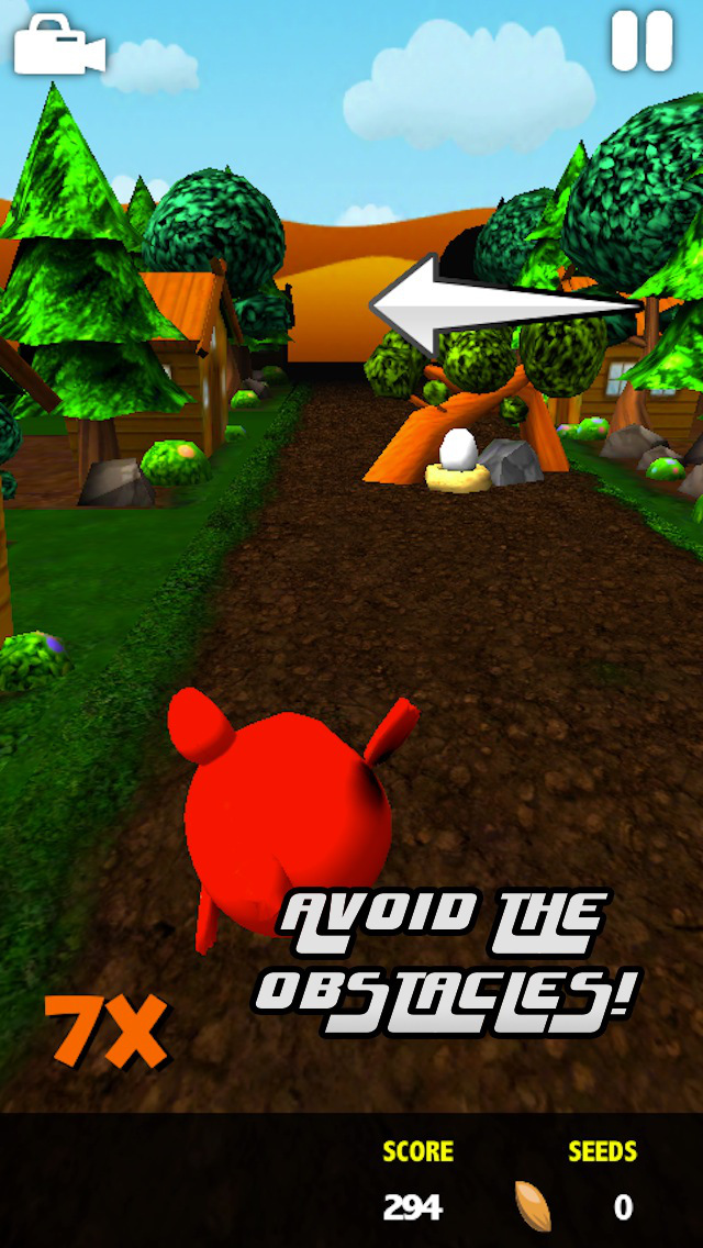 Purdy Red Pigeon PRO: Endless 3D Flyer