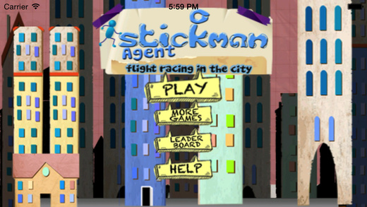 Stickman Agent : Flight Racing In The City
