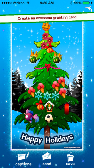 【免費娛樂App】Neoniks: Decorate XMas Tree Card Maker 2014-APP點子