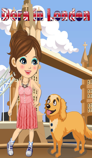 Dora in London – Dress up Dora and her little dog