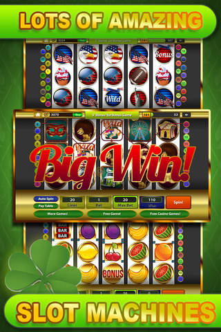 Green Lucky Day Casino - St. Patrick Festival Casino Slots Edition with Multi Level Slot Machines, Fun Bonus Games and Huge Jackpot Prizes screenshot 2