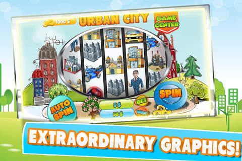 A Super Slots in Urban City - Spin your Luck with Jackpot Win screenshot 2