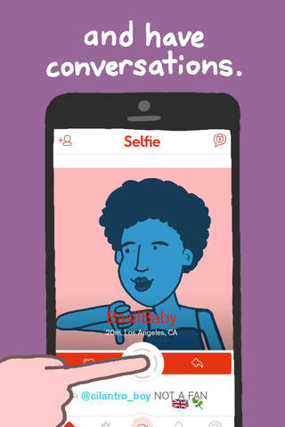 Selfie - A Social Video Conversation App. screenshot 3