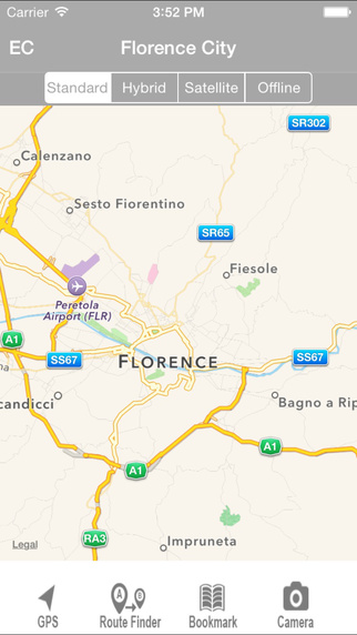 Florence offline Map With Route Finder