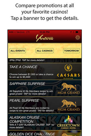 Yertern Mobile Casino Wallet screenshot 2