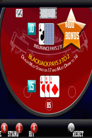 BlackJack Simulator - The 21 Casino Card Game screenshot 2
