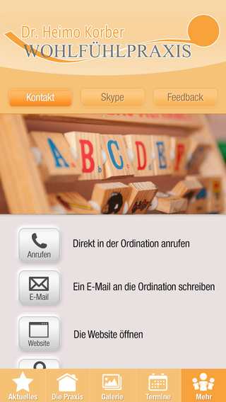 【免費醫療App】Wohlfühlpraxis Dr. Korber-APP點子