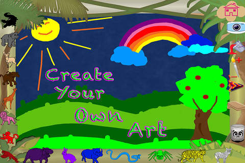 Animals Wild Paint Magical Coloring Pages Game screenshot 3
