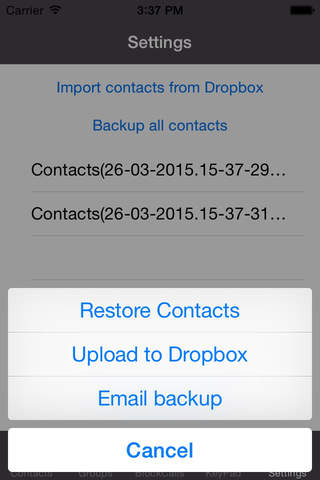 iGroup Contacts- Manager II- Backup Contacts- Blocked Call ... screenshot 3