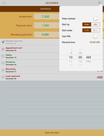 【免費財經App】Payments – reminder for regular earnings and expenses-APP點子