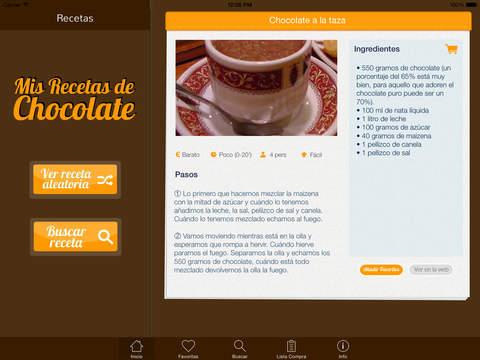 【免費生活App】Mis Recetas de Chocolate-APP點子