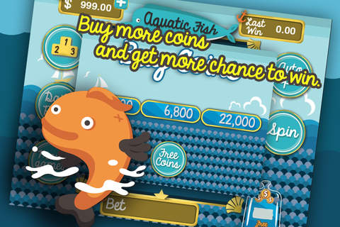 Aquatic Big Sea Slots Pro - Spin Top Best Slot Machines Casino Games screenshot 3