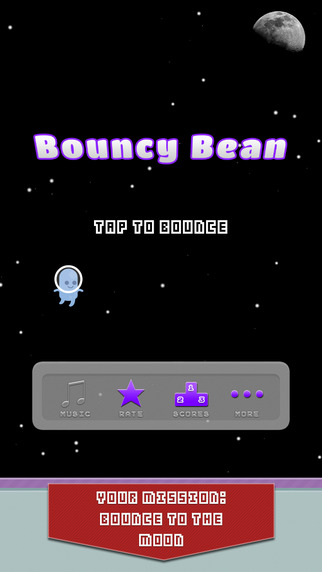 Bouncy Bean - Flappy Space Flyer