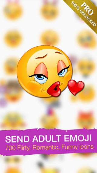 Adult Emoji Icons PRO - Romantic Texting Flirty Emoticons Message Symbols