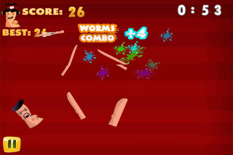 Bouncy Worms Fighter - Blade Slice Frenzy screenshot 4