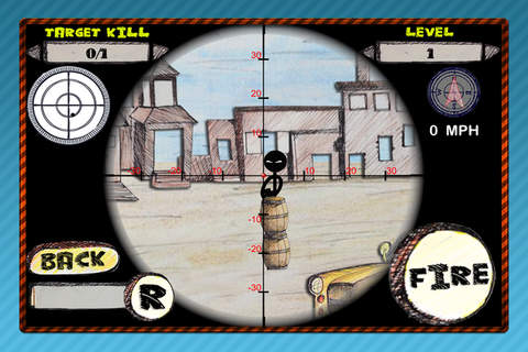 Stick-Man Sniper Wars : Angry Doodle Hero vs Cartoon Assassin Gangster FREE screenshot 3